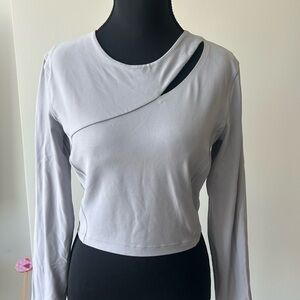 Lululemon Asymmetrical Long Sleeve Top – Light Blue